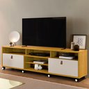 Ver imagem 2 de Rack Genova Naturale/Off White - Vrk Comercio On-Line