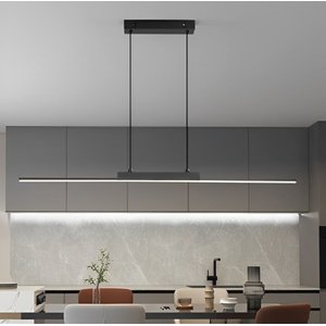 Pendente Moderno Sofisticado Slim Linear Perfil Led Integrado 1,20m