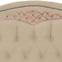 Ver imagem 3 de Cabeceira Kate para Cama King 1,95 Veludo Bege Bz Home Decor