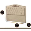 Ver imagem 5 de Cabeceira Kate para Cama King 1,95 Veludo Bege Bz Home Decor