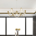 Ver imagem 4 de Pendente Moderno Umbrella Dourado 58ccm Led 48w 4000k Bivolt