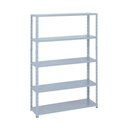 Ver imagem 1 de Estante Leve 5 Bandejas 30cm sem Reforço 198x92x30 Cinza - Sa Gôndolas
