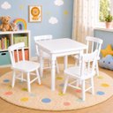 Ver imagem 1 de Conjunto Infantil 60x60 com 4 Cadeiras - Branca - Jm Móveis