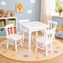 Ver imagem 2 de Conjunto Infantil 60x60 com 4 Cadeiras - Branca - Jm Móveis