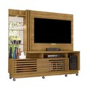 Ver imagem 2 de Home Theater Stall 2 Portas 2 Prateleiras Iluminação Led até 60 Cumaru G97 - Gran Belo