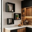 Ver imagem 4 de Nicho Decorativo 100% Mdf Preto com 3 Desmontado - Suprema Móveis