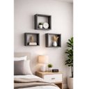 Ver imagem 2 de Nicho Decorativo 100% Mdf Preto com 3 Desmontado - Suprema Móveis