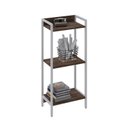 Ver imagem 2 de Estante de Livros Industrial 45CMX104CM 3 Prateleiras Active Yescasa Marrom