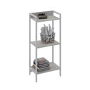 Ver imagem 2 de Estante de Livros Industrial 45CMX104CM 3 Prateleiras Active Yescasa Branco/Snow