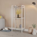 Ver imagem 7 de Estante de Livros Industrial 45CMX104CM 3 Prateleiras Active Yescasa Branco/Snow