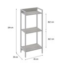 Ver imagem 4 de Estante para Livros Industrial 3 Prateleiras 104cmx45cm Active Yescasa