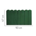 Ver imagem 2 de Painel Estofado Luxo Nuvem Alanis 90cm Solteiro para Cama Box Suede Verde Musgo - Gat Magazine