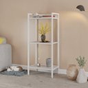 Ver imagem 7 de Estante de Livros Industrial 45CMX104CM 3 Prateleiras Active Yescasa Branco/Chess