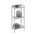 Ver imagem 2 de Estante de Livros Industrial 45CMX104CM 3 Prateleiras Active Yescasa Branco/Chess