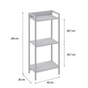 Ver imagem 4 de Estante para Livros Industrial 3 Prateleiras 104cmx45cm Active Yescasa