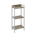 Ver imagem 3 de Estante de Livros Industrial 45CMX104CM 3 Prateleiras Active Yescasa Marrom