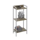 Ver imagem 2 de Estante de Livros Industrial 45CMX104CM 3 Prateleiras Active Yescasa Marrom