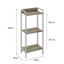 Ver imagem 4 de Estante de Livros Industrial 45cmx104cm 3 Prateleiras Active YesCasa