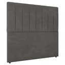 Ver imagem 2 de Cabeceira Cama Box Casal Queen Size Ivana 160cm Veludo Cinza - Abmaza