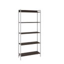 Ver imagem 3 de Estante de Livros Industrial 80CMX187CM Multiuso 5 Prateleiras Active Yescasa Marrom