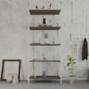 Ver imagem 1 de Estante para Livros Industrial Aço Multiuso 5 Prateleiras 187cmx80cm Active Yescasa