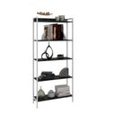 Ver imagem 2 de Estante de Livros Industrial 80CMX187CM Multiuso 5 Prateleiras Active Yescasa Preto
