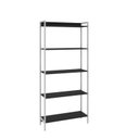 Ver imagem 3 de Estante de Livros Industrial 80CMX187CM Multiuso 5 Prateleiras Active Yescasa Preto