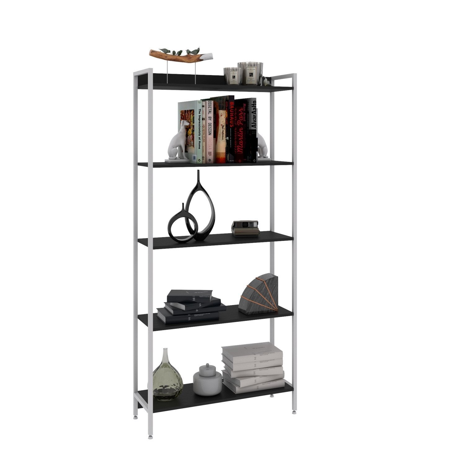 Estante para Livros Industrial Aço Multiuso 5 Prateleiras 187cmx80cm Active Yescasa - 2