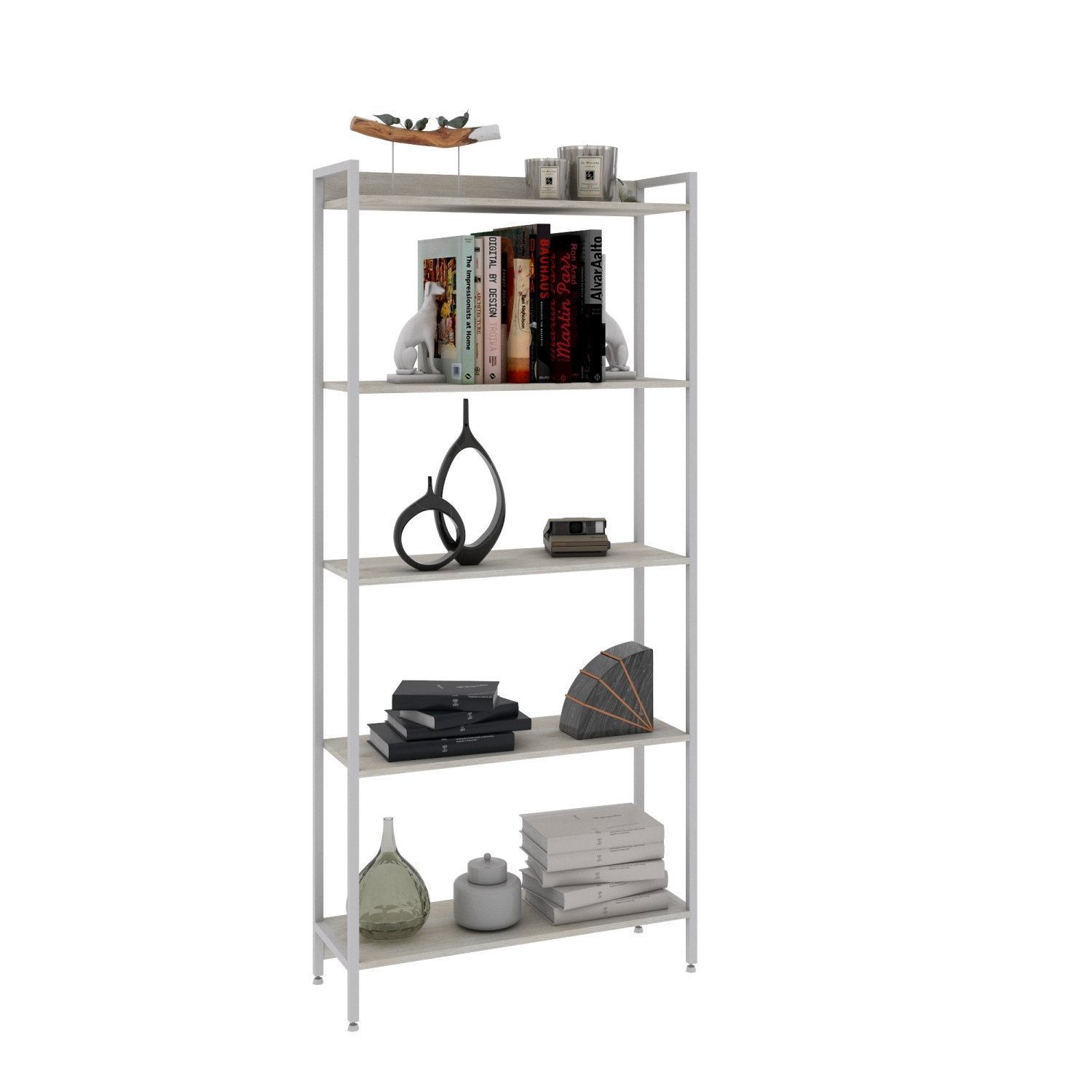 Estante para Livros Industrial Aço Multiuso 5 Prateleiras 187cmx80cm Active Yescasa - 2