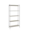 Ver imagem 3 de Estante de Livros Industrial 80CMX187CM Multiuso 5 Prateleiras Active Yescasa Branco/Snow