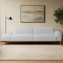 Ver imagem 1 de Sofá Living Unne 3 Lugares 210cm Terminal Direito Bouclé Cinza Claro - Nexta Casa