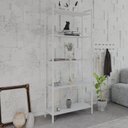 Ver imagem 7 de Estante de Livros Industrial 80CMX187CM Multiuso 5 Prateleiras Active Yescasa Branco/Chess