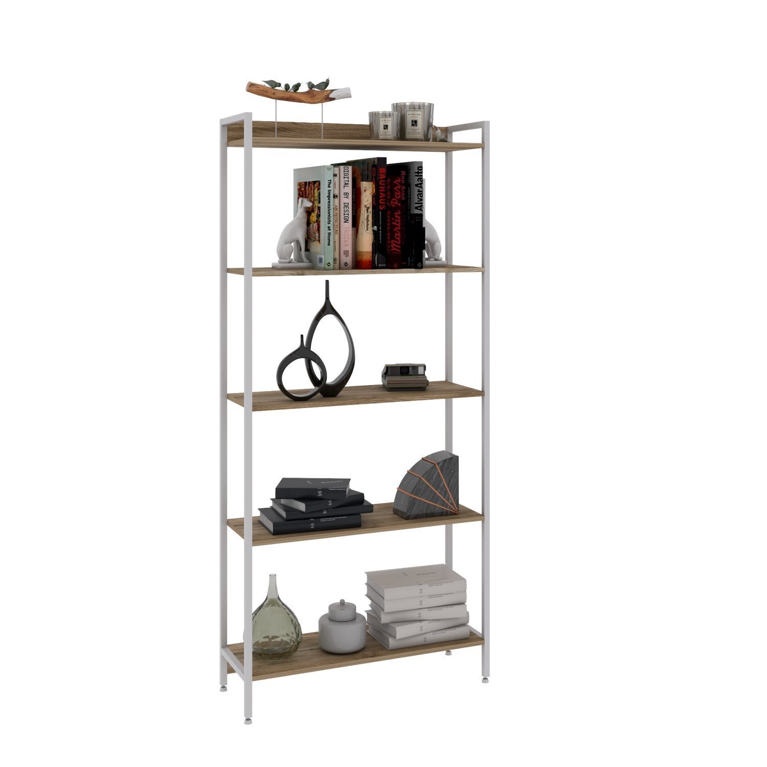 Estante para Livros Industrial Aço Multiuso 5 Prateleiras 187cmx80cm Active Yescasa - 2