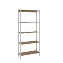 Ver imagem 3 de Estante de Livros Industrial 80CMX187CM Multiuso 5 Prateleiras Active Yescasa Marrom