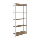 Ver imagem 6 de Estante de Livros Industrial 80CMX187CM Multiuso 5 Prateleiras Active Yescasa Marrom