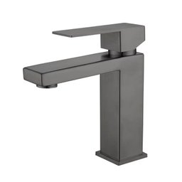 Torneira Monocomando Lavabo Banheiro Bica Baixa Santorini Cinza Demima - 1