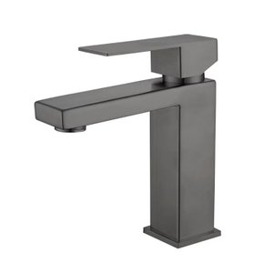 Torneira Monocomando Lavabo Banheiro Bica Baixa Santorini Cinza Demima