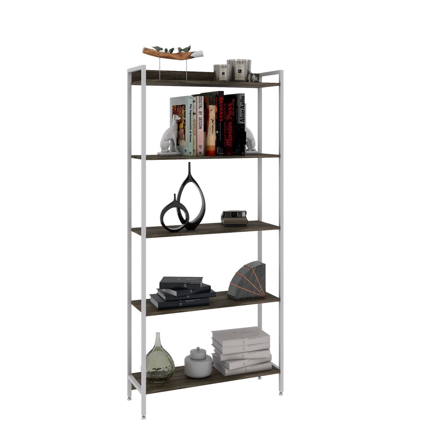 Estante para Livros Industrial Aço Multiuso 5 Prateleiras 187cmx80cm Active Yescasa - 2