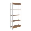 Ver imagem 6 de Estante de Livros Industrial 80CMX187CM Multiuso 5 Prateleiras Active Yescasa Marrom