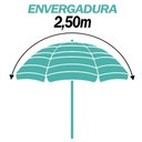 Ver imagem 3 de Guarda-Sol Zaka Alumínio 2.5 metros Marinho Grande Reforçado