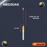 Pendente de Cristal Vidro Bolhas 3 em 1 Bivolt Lavabo Quarto - 8