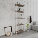 Ver imagem 7 de Estante de Livros Industrial 60CMX187CM Multiuso 5 Prateleiras Active Yescasa Marrom