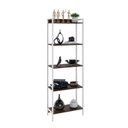 Ver imagem 2 de Estante de Livros Industrial 60CMX187CM Multiuso 5 Prateleiras Active Yescasa Marrom