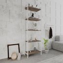 Ver imagem 7 de Estante de Livros Industrial 60CMX187CM Multiuso 5 Prateleiras Active Yescasa Marrom
