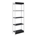 Ver imagem 6 de Estante de Livros Industrial 60CMX187CM Multiuso 5 Prateleiras Active Yescasa Preto