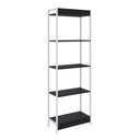 Ver imagem 6 de Estante de Livros Industrial 60CMX187CM Multiuso 5 Prateleiras Active Yescasa Preto