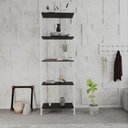 Ver imagem 1 de Estante para Livros Industrial Aço Multiuso 5 Prateleiras 187cmx60cm Active Yescasa