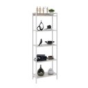 Ver imagem 2 de Estante de Livros Industrial 60CMX187CM Multiuso 5 Prateleiras Active Yescasa Branco/Snow