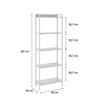 Estante para Livros Industrial Aço Multiuso 5 Prateleiras 187cmx60cm Active Yescasa - 4