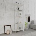 Ver imagem 6 de Estante de Livros Industrial 60CMX187CM Multiuso 5 Prateleiras Active Yescasa Branco/Snow